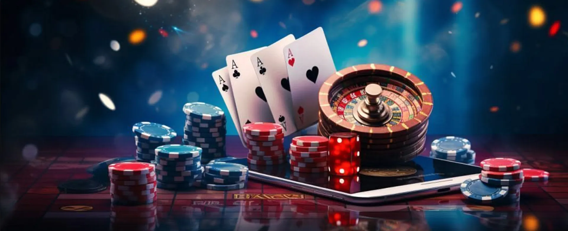 sg777 Online Poker Table with Cards and Chips